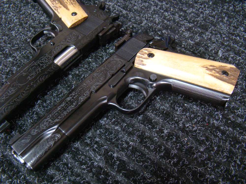 Pair of Colt 1911 SK Customs AL Capone Sweetheart .45ACP pistols 200 made !-img-11