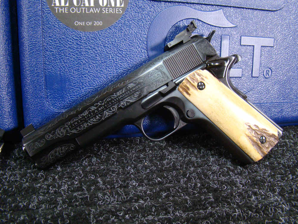 Pair of Colt 1911 SK Customs AL Capone Sweetheart .45ACP pistols 200 made !-img-2