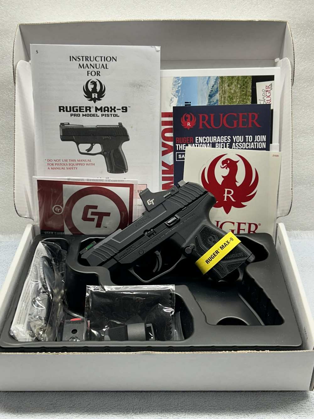 Ruger Max-9 Pro 9mm New Max9 NIB with Crimson Trace optic from factory-img-1
