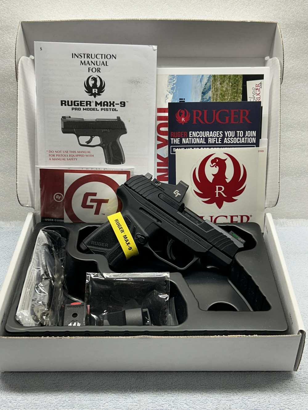 Ruger Max-9 Pro 9mm New Max9 NIB with Crimson Trace optic from factory-img-0