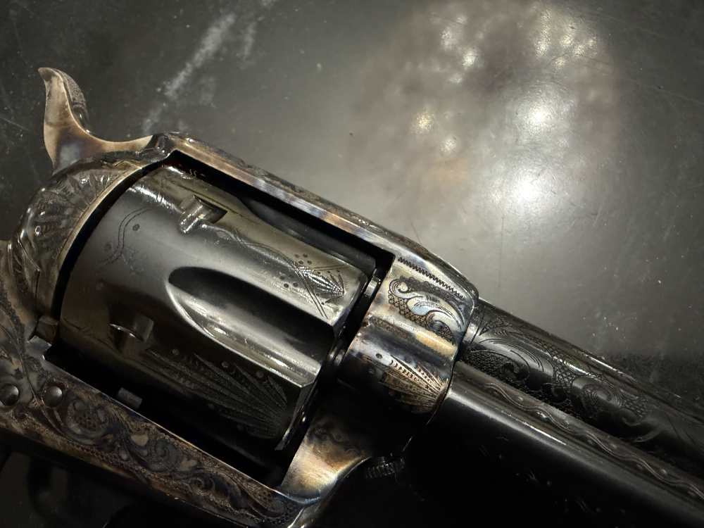 Uberti 1873 Dalton Engraved Single Action Army .357 Magnum Colt Smith-img-7