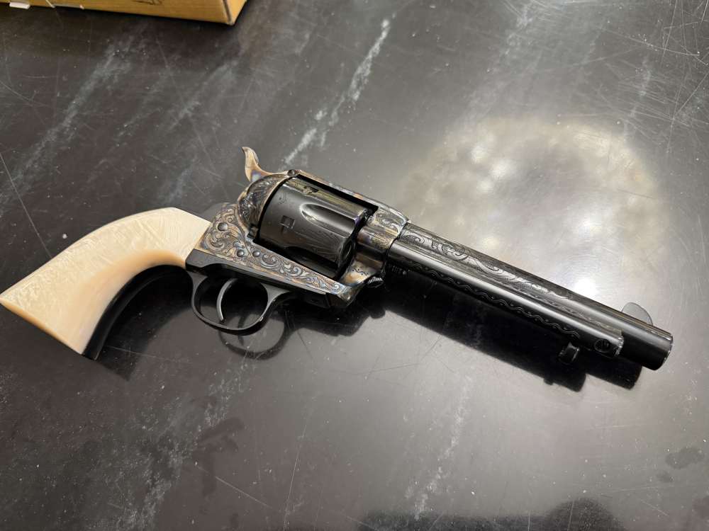 Uberti 1873 Dalton Engraved Single Action Army .357 Magnum Colt Smith-img-1