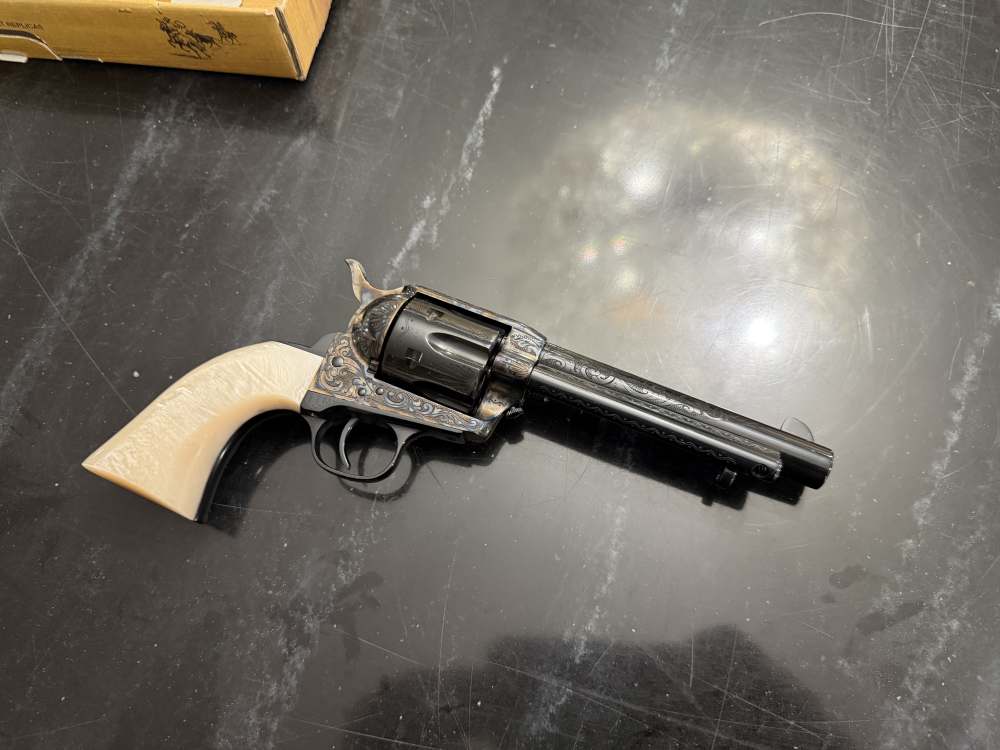 Uberti 1873 Dalton Engraved Single Action Army .357 Magnum Colt Smith-img-0