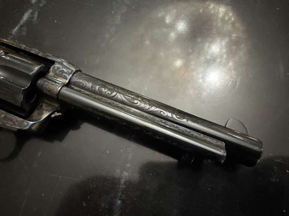 Uberti 1873 Dalton Engraved Single Action Army .357 Magnum Colt Smith-img-6