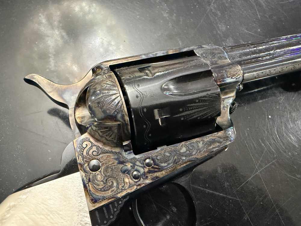 Uberti 1873 Dalton Engraved Single Action Army .357 Magnum Colt Smith-img-11