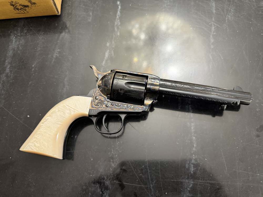 Uberti 1873 Dalton Engraved Single Action Army .357 Magnum Colt Smith-img-12