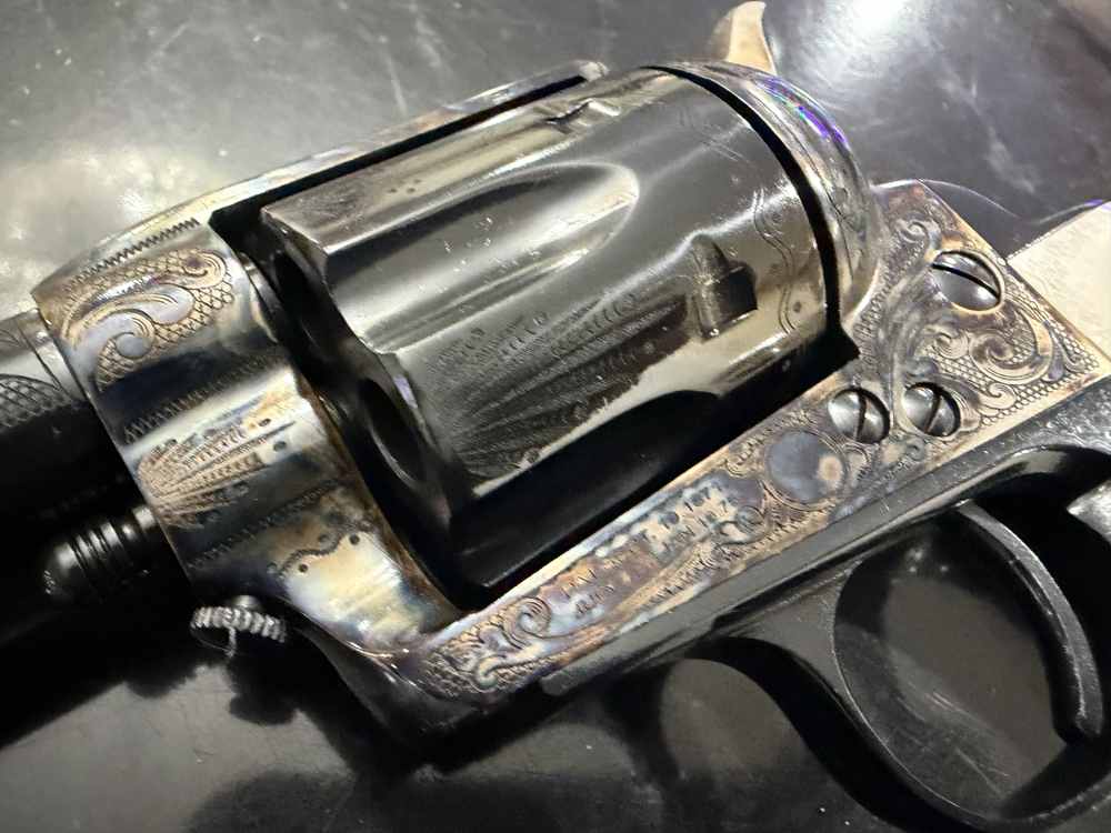 Uberti 1873 Dalton Engraved Single Action Army .357 Magnum Colt Smith-img-15