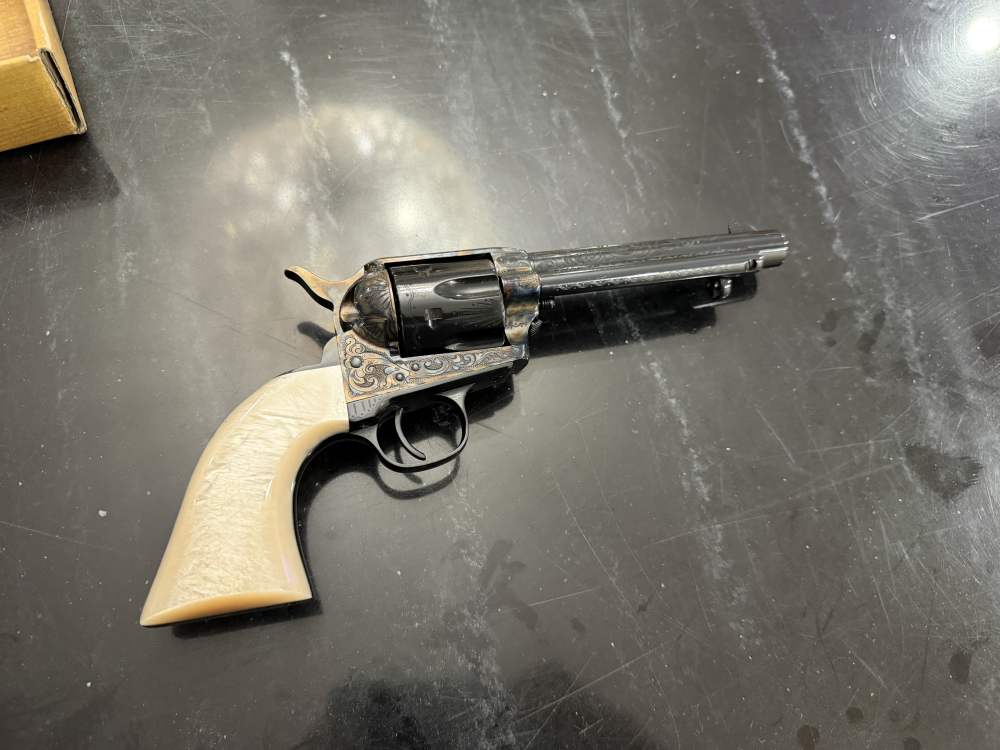 Uberti 1873 Dalton Engraved Single Action Army .357 Magnum Colt Smith-img-2