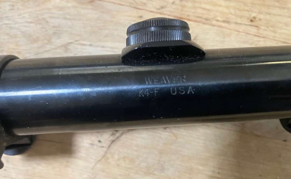 Weaver Vintage K4-F 4x Optic with Factory Rings-img-12