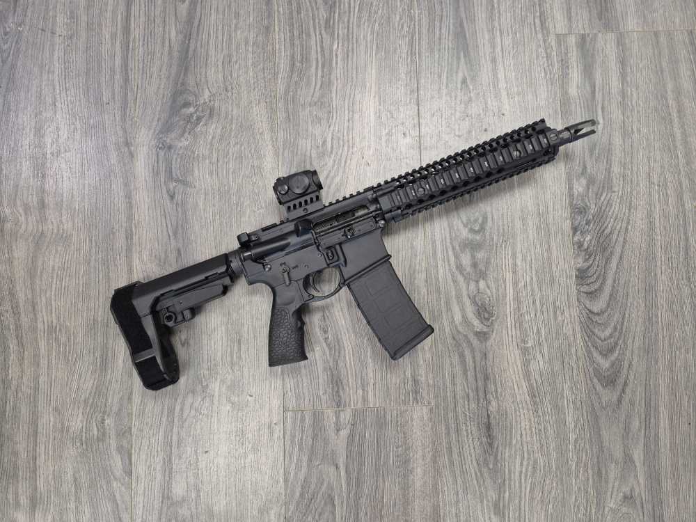 PENNY! VERY NICE DANIEL DEFENSE DD MK18 PISTOL FACTORY GUN 10" 5.56 AR15 M4-img-1