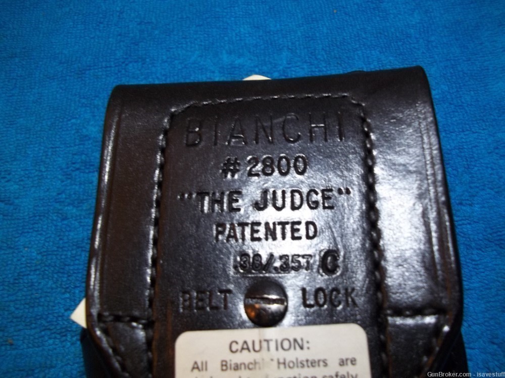 Colt Python Trooper NOS Bianchi "THE JUDGE" L/H LEO Police Duty Holster-img-7