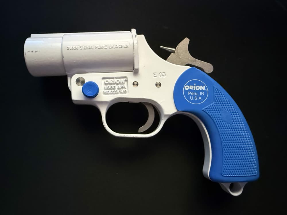 Vintage Orion 25mm Flare Gun Half-Life 2 Video Game Jurassic Park Movie-img-4