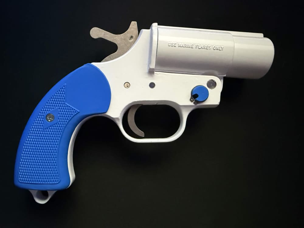 Vintage Orion 25mm Flare Gun Half-Life 2 Video Game Jurassic Park Movie-img-2
