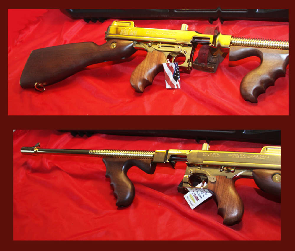 Auto Ordnance Thompson 1927A1 Deluxe, .45ACP, Titanium Gold - NEW!-img-4