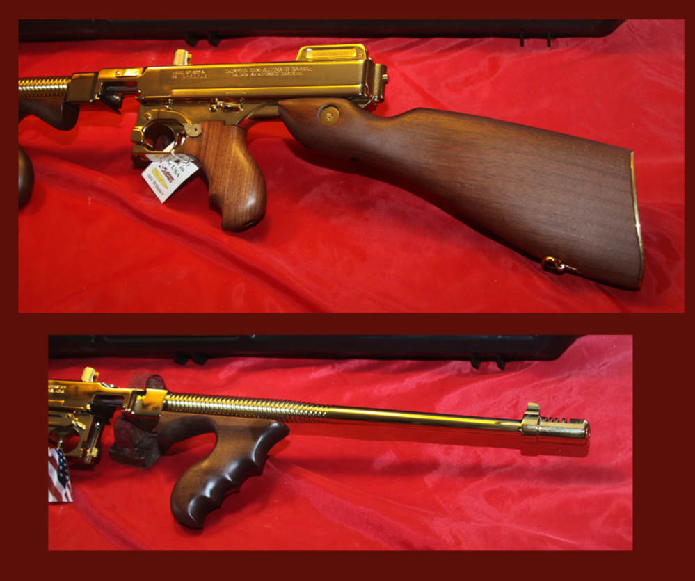 Auto Ordnance Thompson 1927A1 Deluxe, .45ACP, Titanium Gold - NEW!-img-2