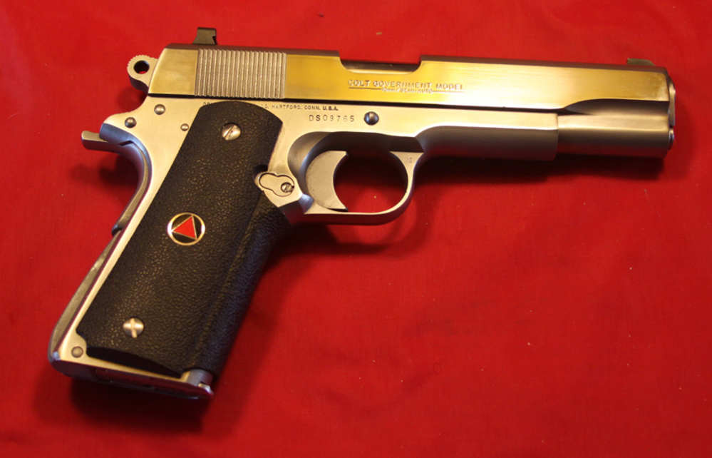 Colt Delta Elite, 10mm, 5" Barrel, Stainless Finish, Made in 1989-img-0
