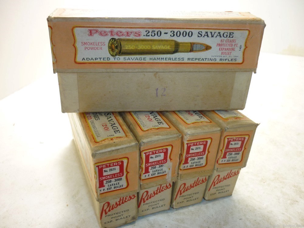 20rd - 1920s - PETERS .250 SAVAGE - .25-3000 - SEALED-img-37