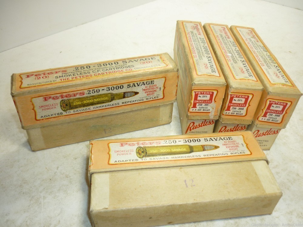 20rd - 1920s - PETERS .250 SAVAGE - .25-3000 - SEALED-img-40