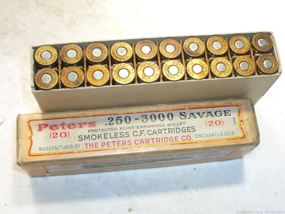 20rd - 1920s - PETERS .250 SAVAGE - .25-3000 - SEALED-img-5
