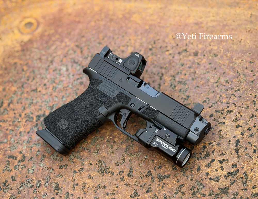 Glock 43x MOS 9mm Triarc Stipple Radian Ramjet RMRcc 3.25 Agency Arms TLR-7-img-1