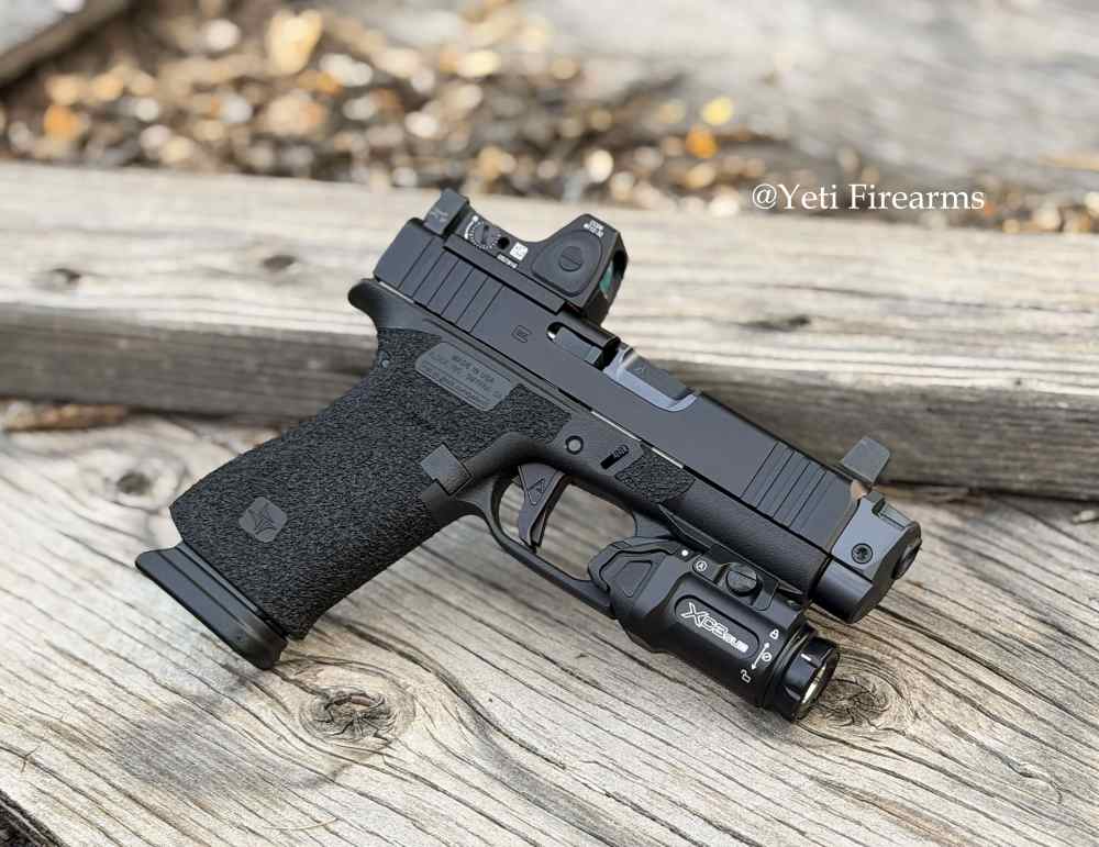 Glock 43x MOS 9mm Triarc Stipple Radian Ramjet RMRcc 3.25 Agency Arms XC3 -img-1