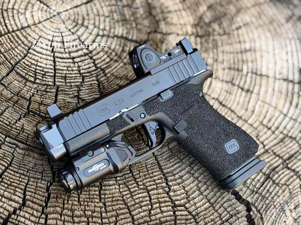 Glock 43x MOS 9mm Triarc Stipple Radian Ramjet RMRcc 3.25 Agency Arms XC3 -img-6