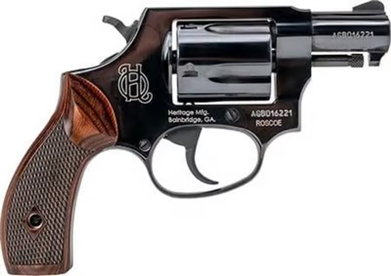 Heritage Roscoe 38 Special Revolver 2 Black/Wood HR38B2W-img-0
