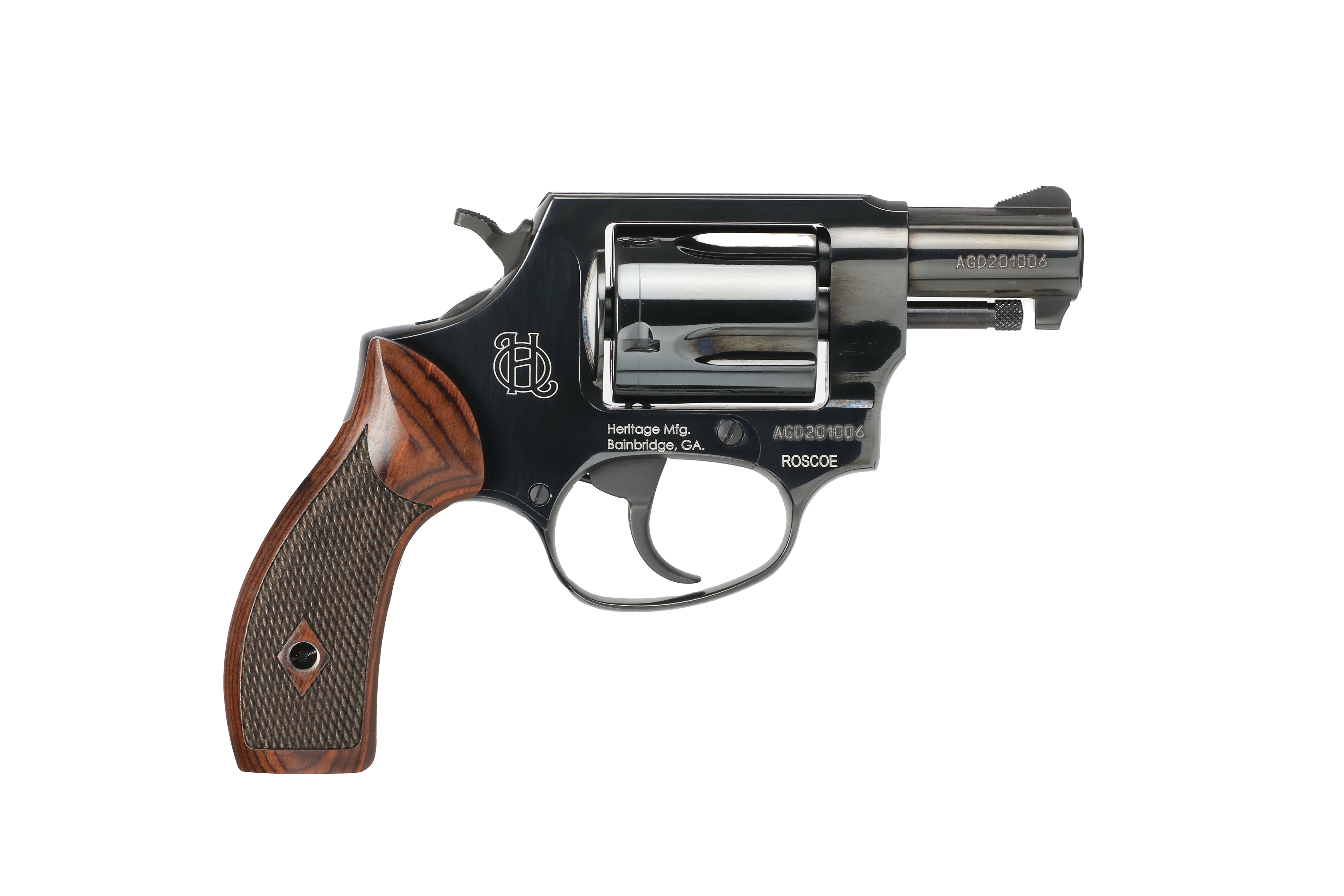 Heritage Roscoe 38 Special Revolver 2 Black/Wood HR38B2W-img-1