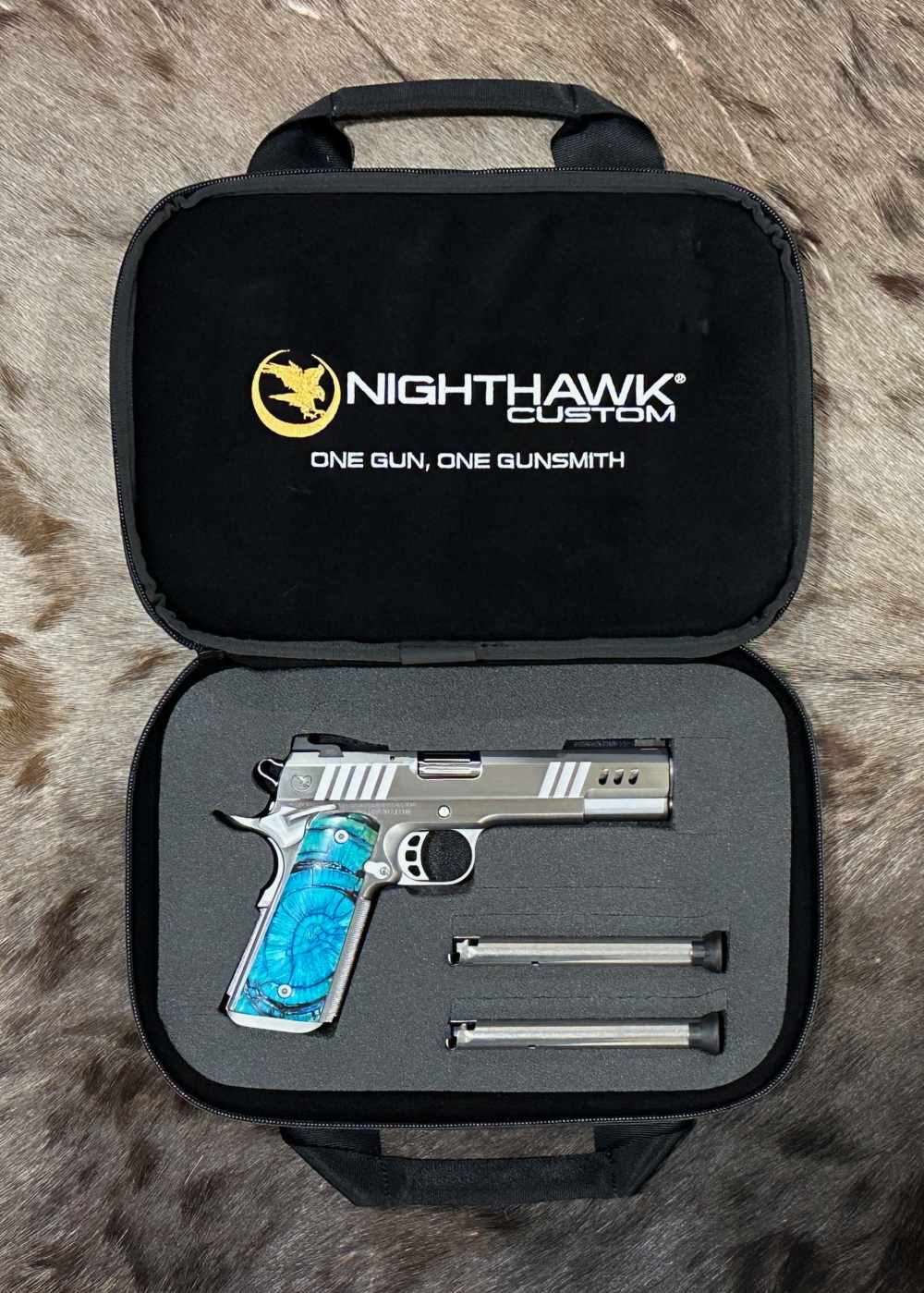 NIGHTHAWK CUSTOM PRESIDENT GOV'T 1911 9MM SINGLE STACK, BOARDROOM SERIES-img-24