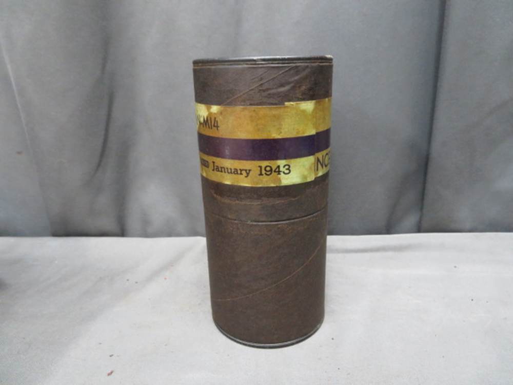 WWII US MILITARY AN-M-14-TH INCENDIARY GRENADE TUBE-DATED 1943-img-1