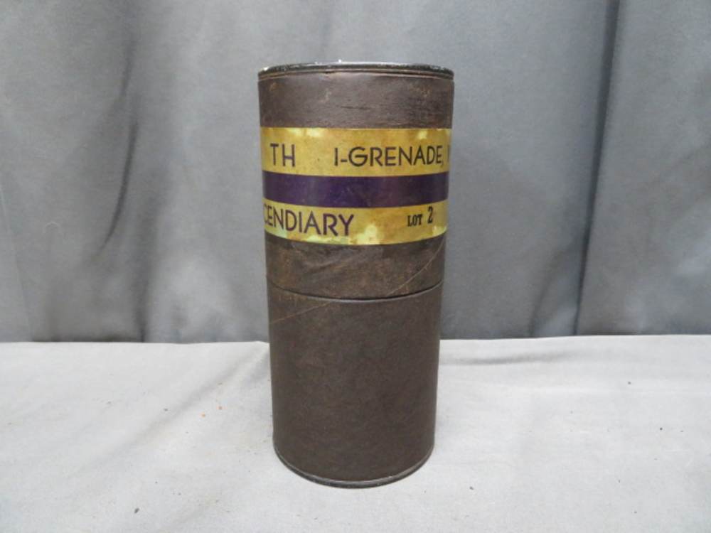 WWII US MILITARY AN-M-14-TH INCENDIARY GRENADE TUBE-DATED 1943-img-0