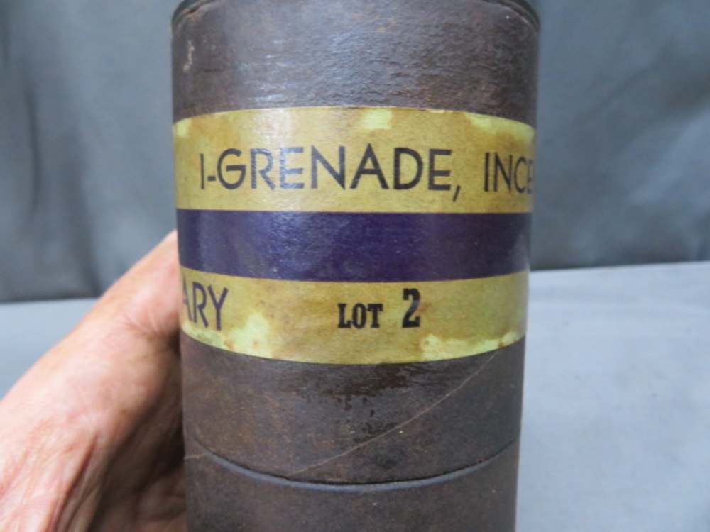 WWII US MILITARY AN-M-14-TH INCENDIARY GRENADE TUBE-DATED 1943-img-3