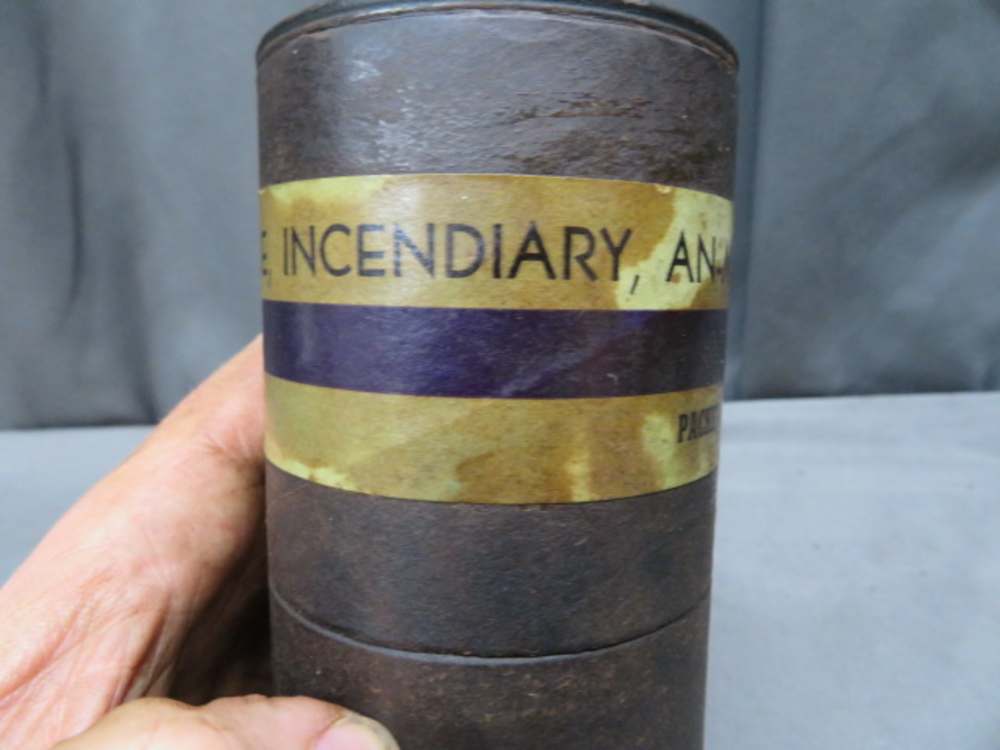 WWII US MILITARY AN-M-14-TH INCENDIARY GRENADE TUBE-DATED 1943-img-4