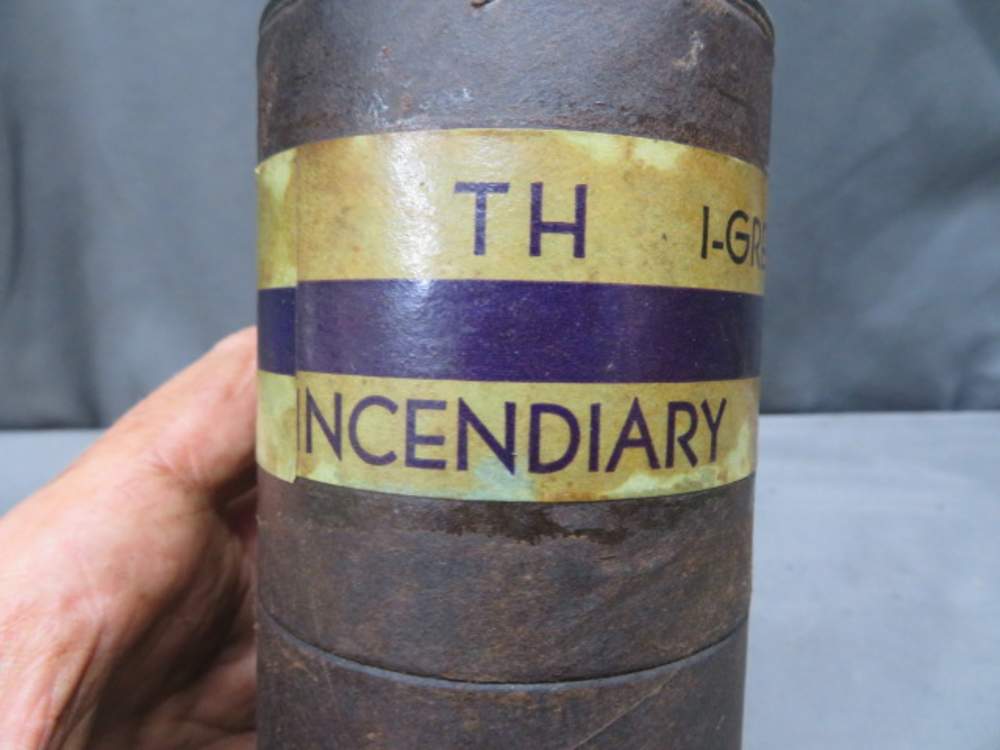 WWII US MILITARY AN-M-14-TH INCENDIARY GRENADE TUBE-DATED 1943-img-2