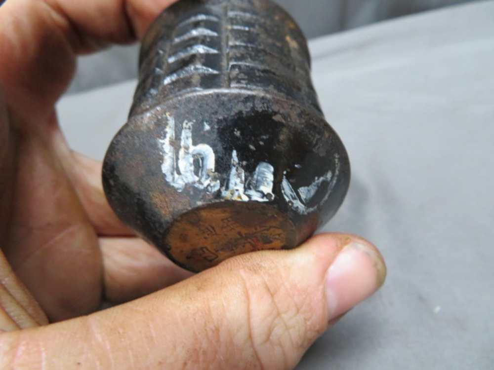WWII JAPANESE TYPE 97 HAND GRENADE-ORIGINAL-NICE PAINT & MARKINGS-img-5