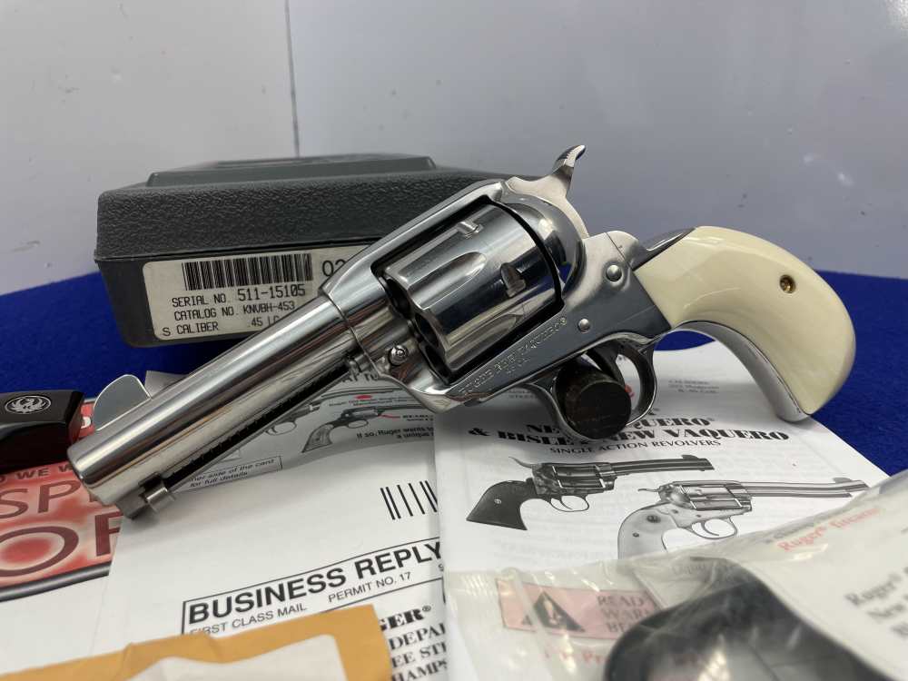 2011 Ruger New Vaquero Birdshead .45 Colt 3.75" SS*BEAUTIFUL SINGLE-ACTION*-img-3