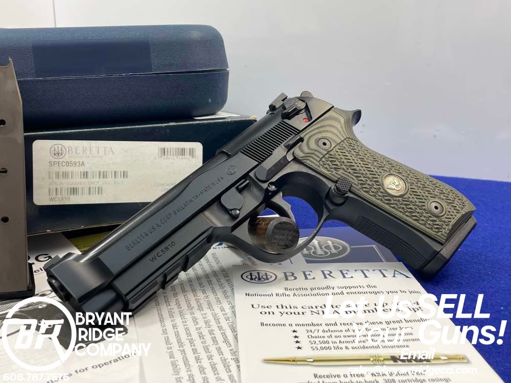 Beretta 92G Brigadier Tactical 9mm 4.7" Blk *WILSON COMBAT EDITION PISTOL*-img-0