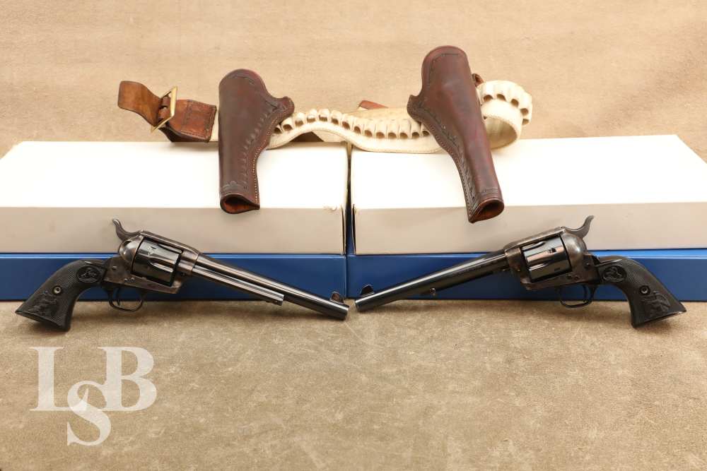 Colt Single Action Army Closely Numbered Set .45 Colt 7 1/2" SAA Revolvers-img-0