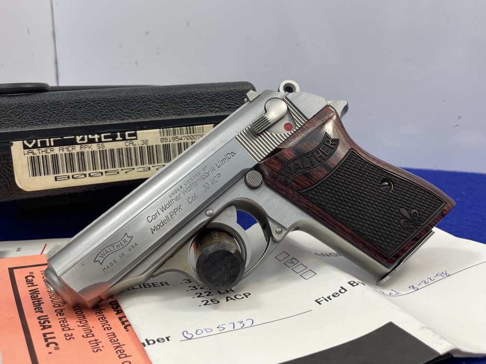 1998 Walther PPK .32 ACP 3.3" SS *EXCELLENT CONCEALMENT SEMI-AUTOMATIC*-img-3