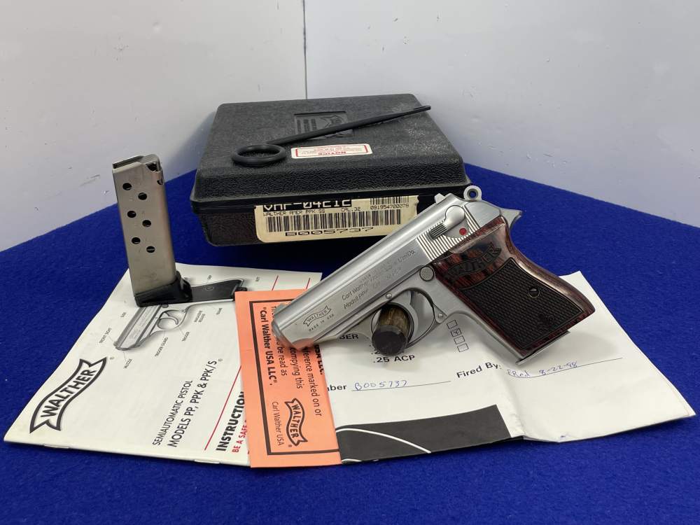1998 Walther PPK .32 ACP 3.3" SS *EXCELLENT CONCEALMENT SEMI-AUTOMATIC*-img-4