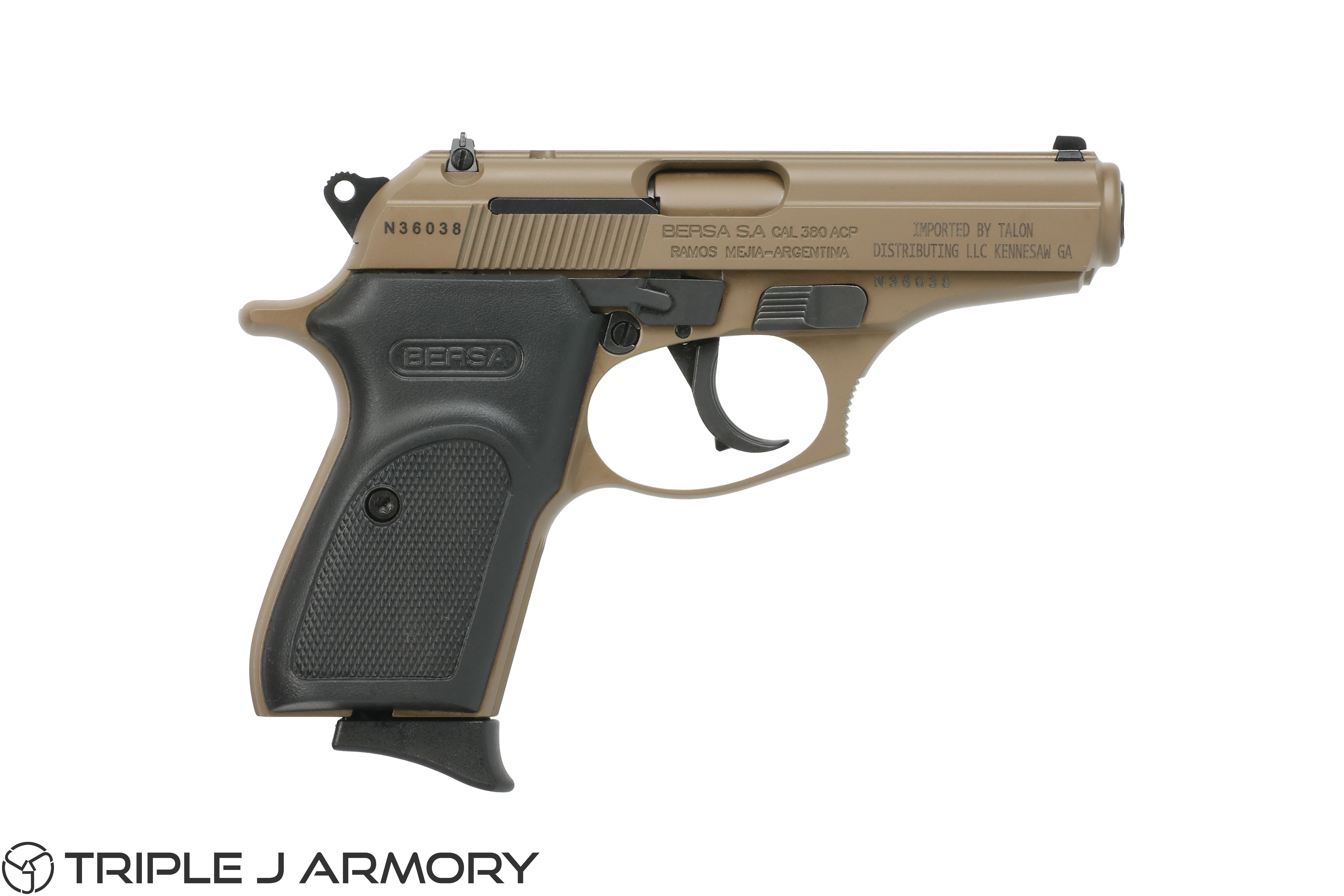 Bersa Thunder .380 ACP T380MFDE8 Flat Dark Earth-img-0