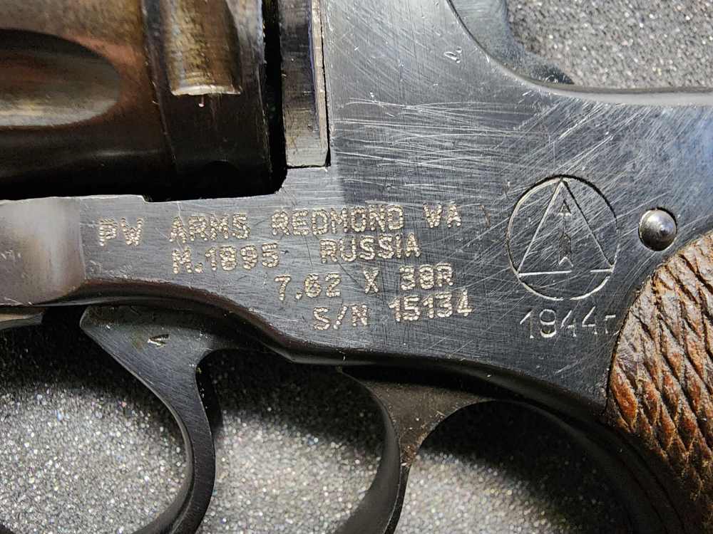 USED 1895 NAGANT QUIET REVOLVER 4.5 THREADED 7.62X38R SUPPRESSOR OPTICS RDY-img-10