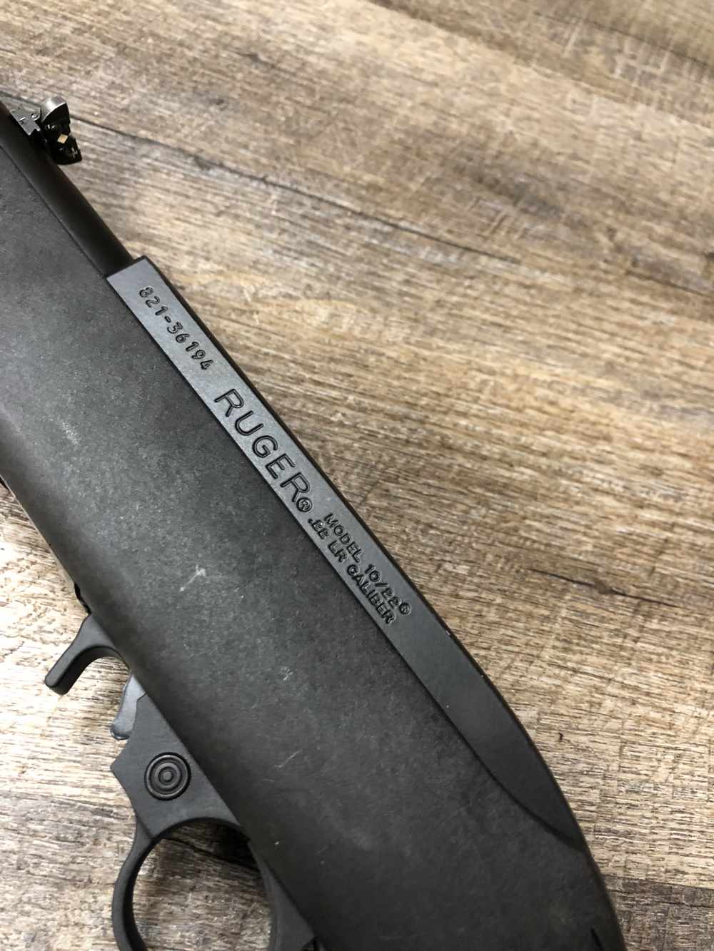 Ruger 10/22 Semi Auto Rifle 18.5" Carbine Black Synthetic 10 Rd Factory Mag-img-7