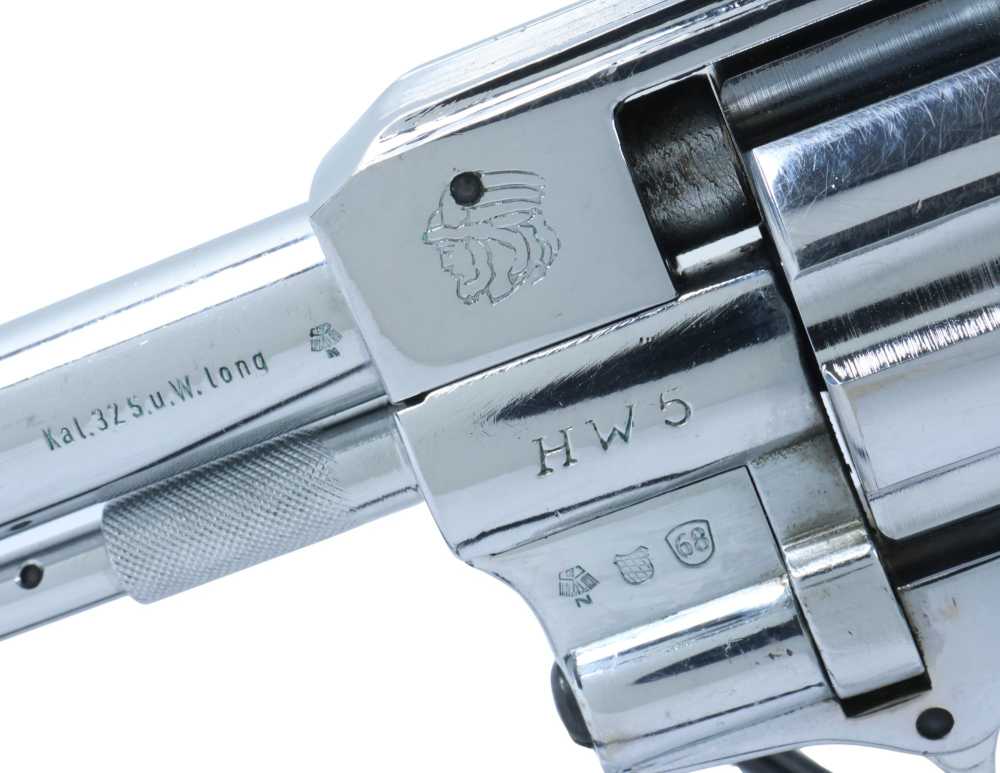 Arminius HW5 Double Action Revolver .32 S&W Long 4" Barrel Chrome Finish -img-9