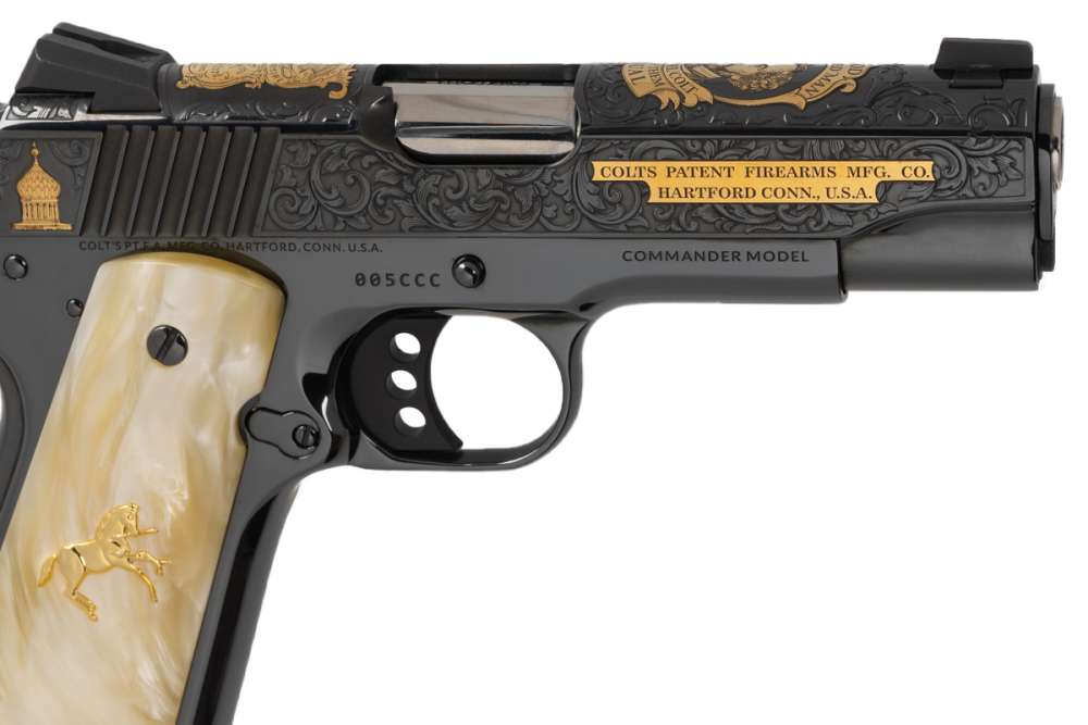 Colt 1911 Combat Commander 4.25" 45 ACP SERIAL #5 Engraved Gold Inlay NIB-img-8