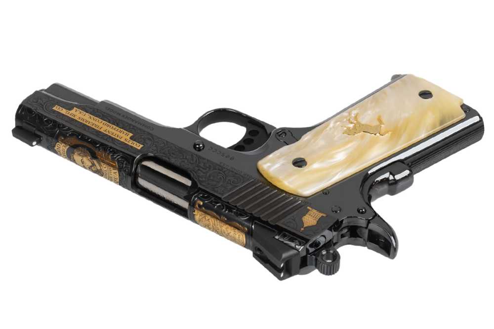 Colt 1911 Combat Commander 4.25" 45 ACP SERIAL #5 Engraved Gold Inlay NIB-img-5
