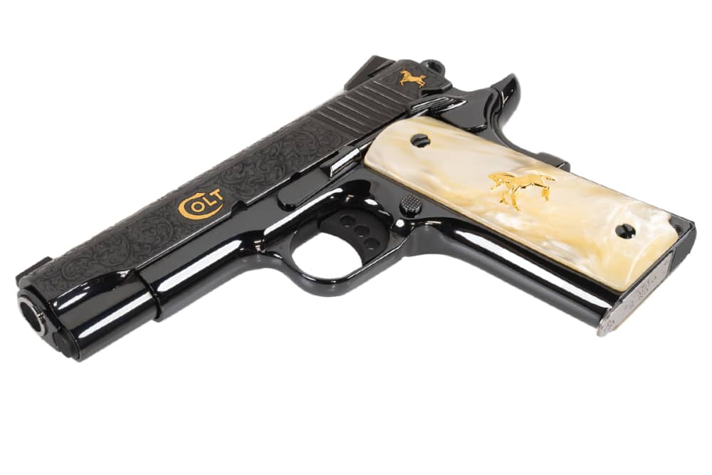 Colt 1911 Combat Commander 4.25" 45 ACP SERIAL #5 Engraved Gold Inlay NIB-img-4
