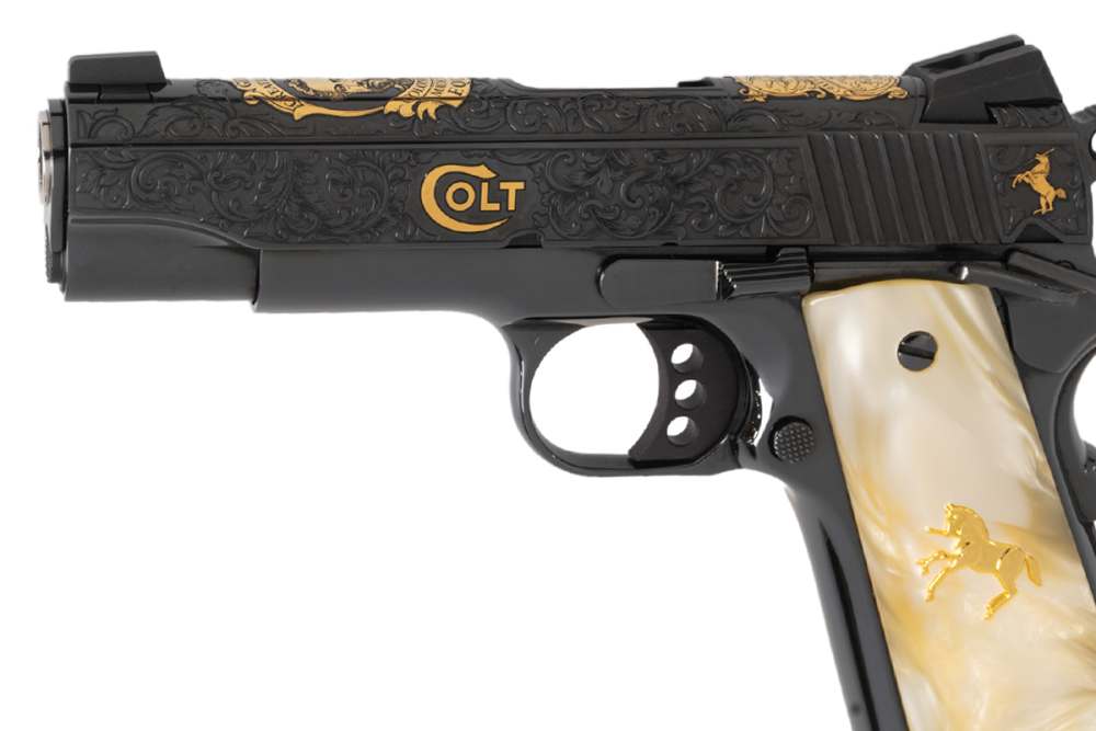 Colt 1911 Combat Commander 4.25" 45 ACP SERIAL #5 Engraved Gold Inlay NIB-img-7