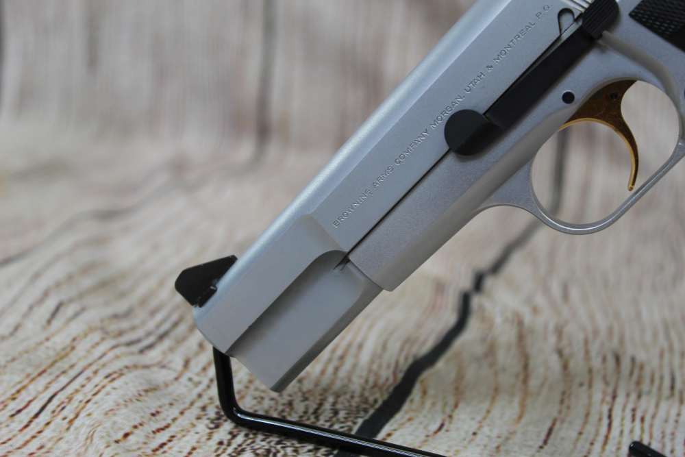 Browning Hi Power Silver Chrome Nickel 9mm Pistol-img-1