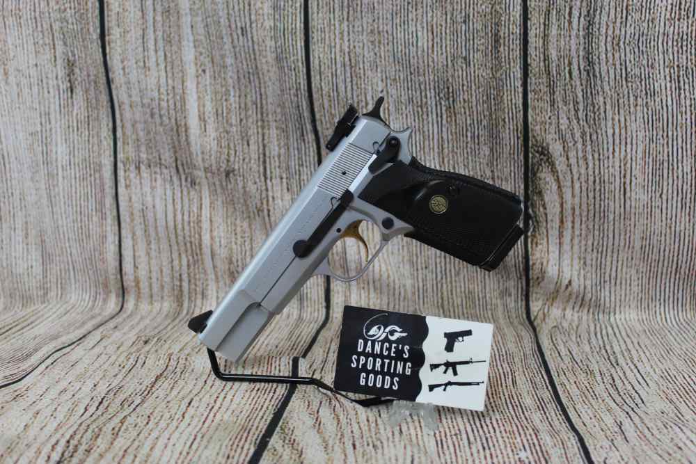 Browning Hi Power Silver Chrome Nickel 9mm Pistol-img-0